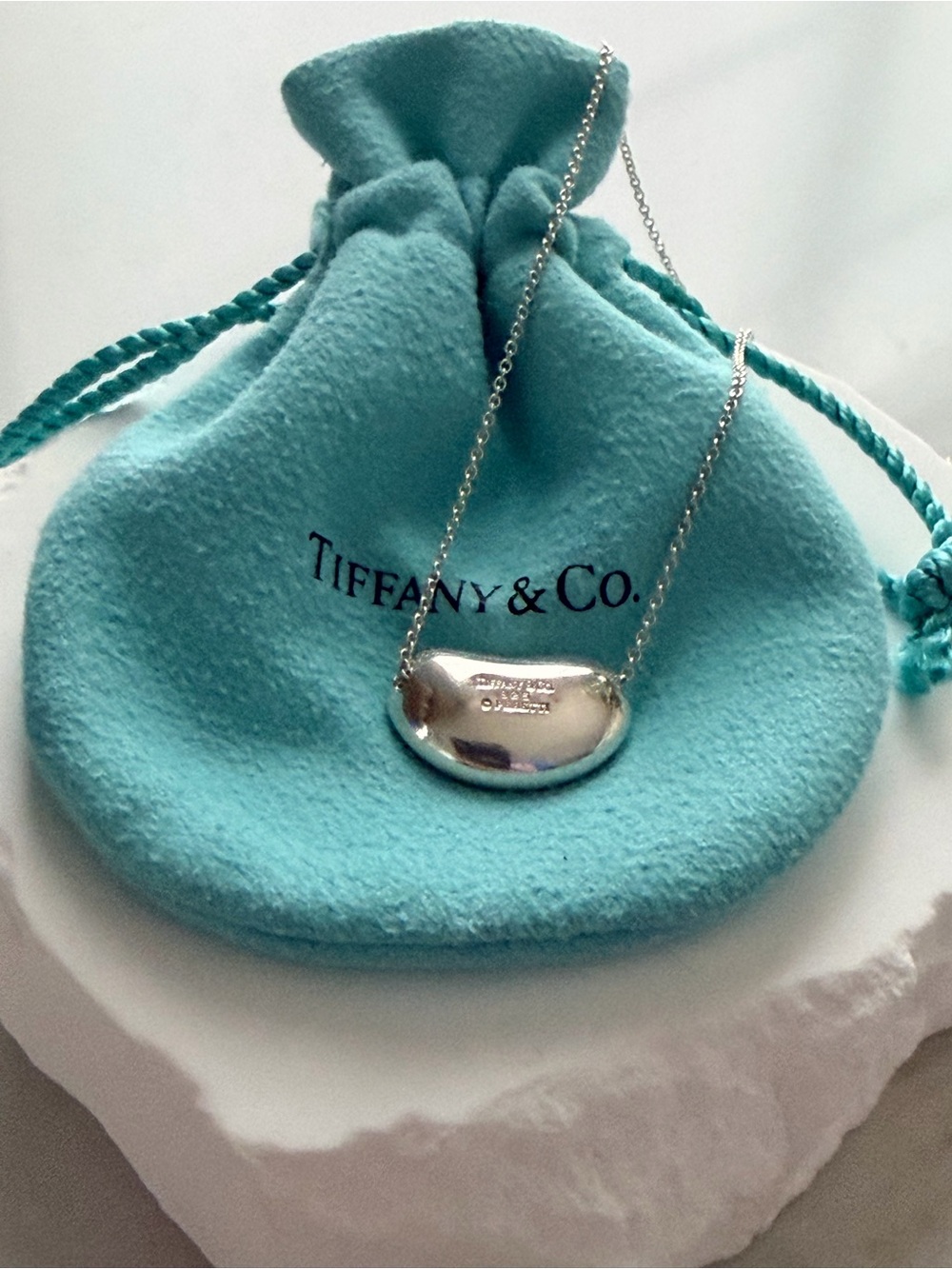 🩵Tiffany & Co. Elsa Peretti Large Bean Necklace